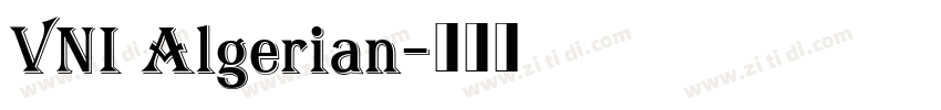 VNI Algerian字体转换